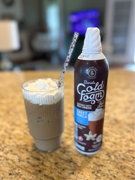 Add it to your next grocery pickup order! 
It’s still hot here so it’s still cold brew season for me. Start out with Stok Cold Brew + any milk of choice, then add in Starbucks Caramel Macchiato creamer. Today I topped with some cold foam from Aldi. Bonus: This cup from Walmart is the perfect cold brew cup! 

#LTKSeasonal #LTKhome #LTKover40