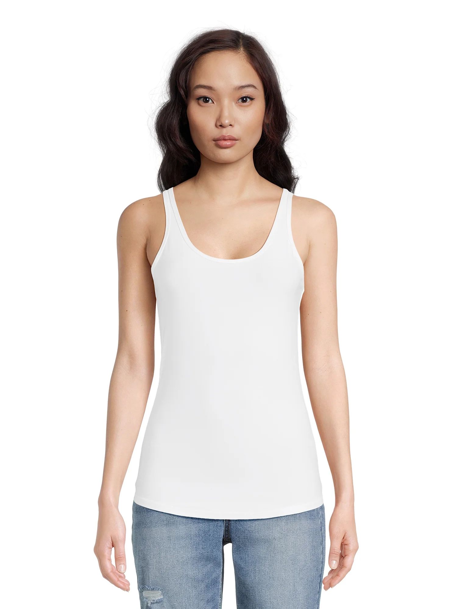 No Boundaries Scoop Neck Tank Top, Women's | Walmart (US)