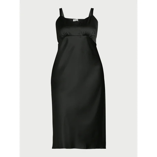 Sofia Jeans Women's and Women's Plus Slip Dress, Mid Calf Length, Sizes XS-5X | Walmart (US)
