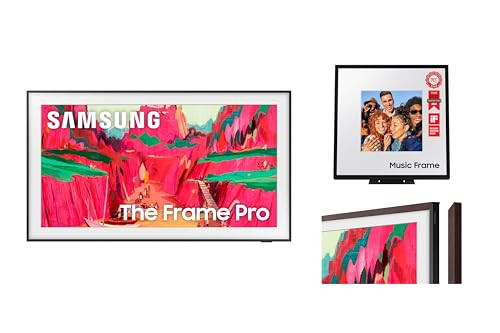 Samsung 75" The Frame Pro 4K Neo QLED Smart TV (2025) with Modern Brown Customizable Bezel & Musi... | Amazon (US)