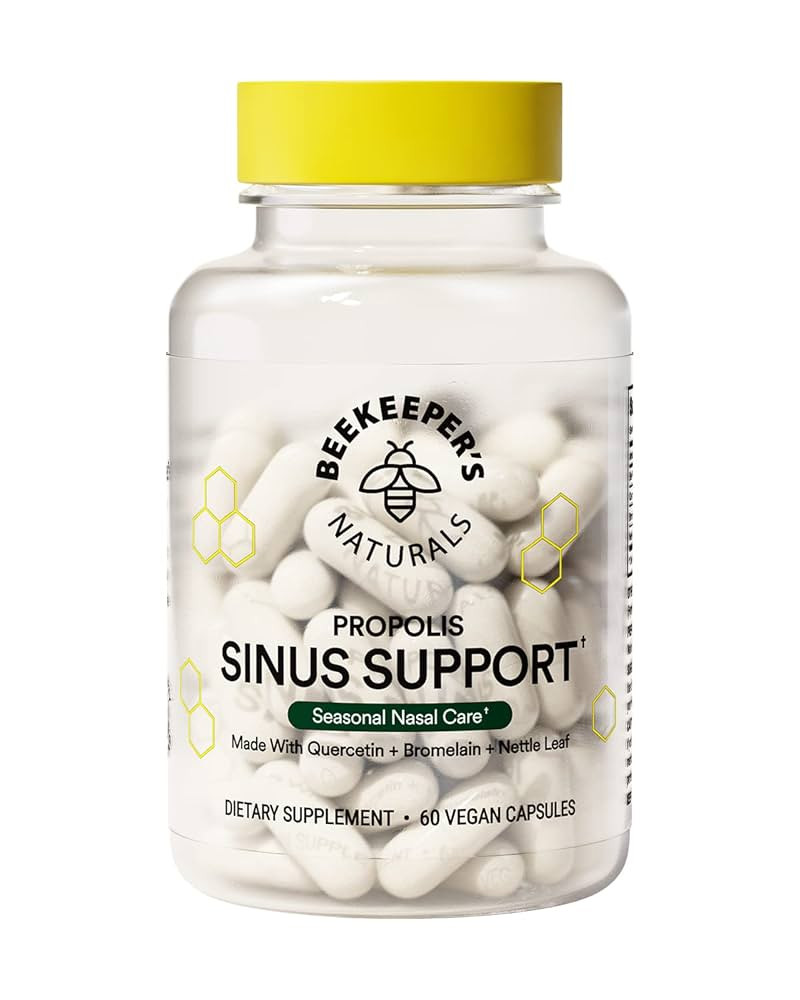 Beekeeper's Naturals All Natural Sinus Support for Adults, Seasonal Nasal Care Relief with Propol... | Amazon (US)