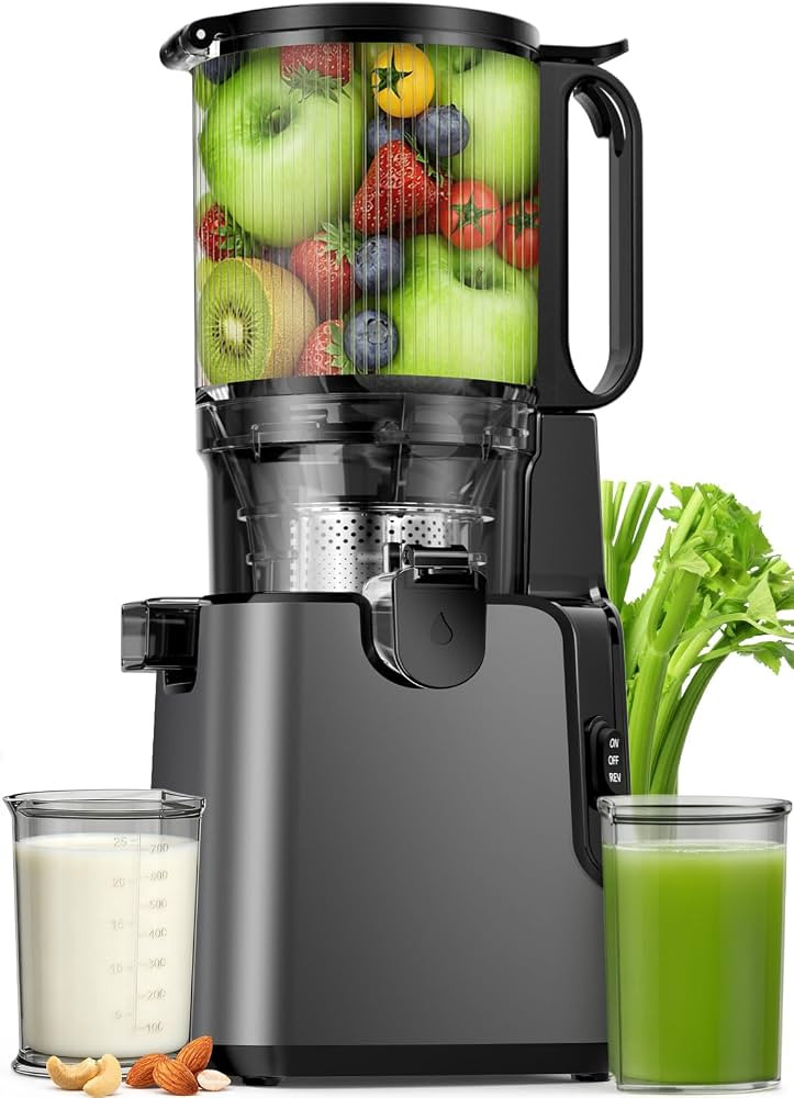 Juicer Machines with 5.8" Large Chute, 2-in-1 Cold Press Juicer for Whole Vegetables Fruits 400W,... | Amazon (US)