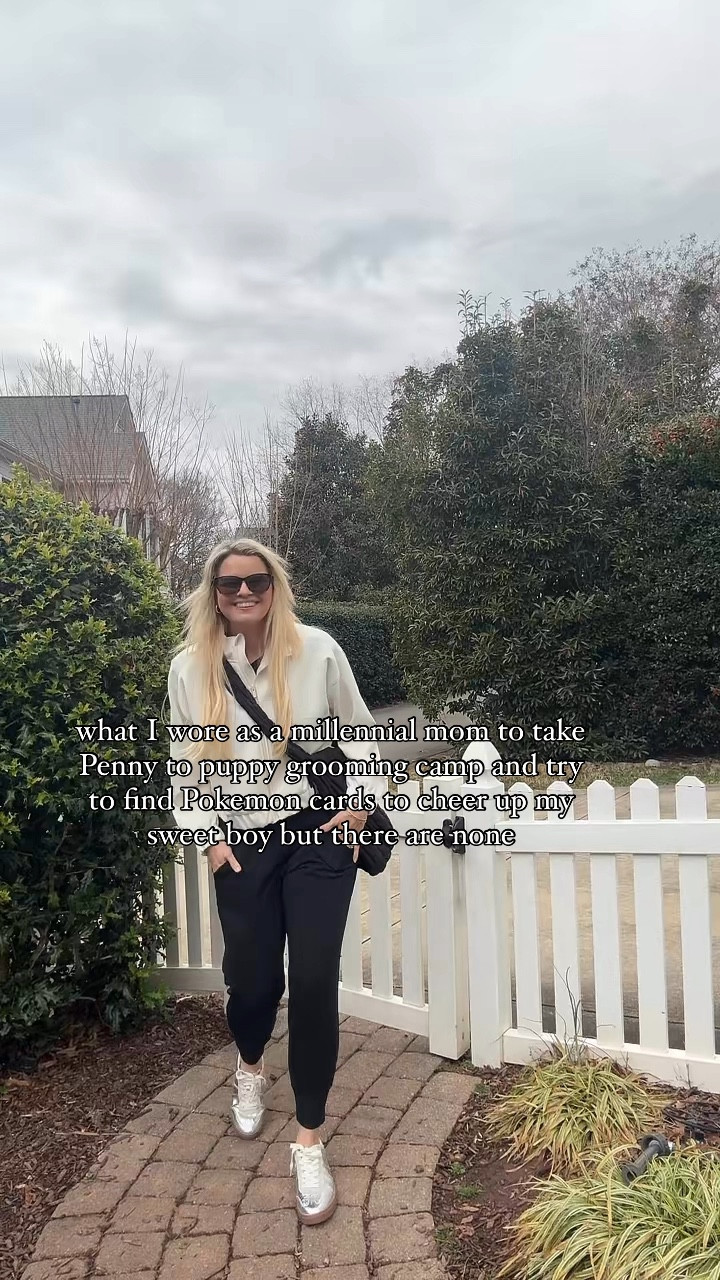 I sized up in the jacket 
Joggers are tts 
Shoes are tts 

It’s been a rough week 💕 thankful for such a positive day today and for the encouragement of dear friends 💕 Also, I’m not sure what happened with Pokemon cards but they are pretty much gone everywhere. 

Type JACKET and I’ll send a link to this super cute jacket from target that has been such a great addition to my athleisure. Perfect for when you don’t know if you’re hot or cold from all the running around in this season. 

These joggers are such a favorite. Love the secret zipper pocket inside the regular pocket and the wide waistband 

Silver shoes to add some fun to the look 💕

 🎀You can find all my looks in my LTK Shop 
🎀What I Share - cute, comfortable clothes to help you feel confident in your everyday style

On this account you’ll find tips for styling- Mom style, casual style, winter outfits, cozy loungewear travel outfits, work wear, winter capsules ,mom outfits, neutral fashion,vacation outfits, dresses, trench coats, rainy day style,White jeans, wide leg jeans, baggy jeans, jeans, denim, French style, wedding guest dresses, date night outfit, mesh shoes, summer dresses, fall denim , black dresses, Amazon dresses, Amazon finds, matching sets, sneakers, linen dresses, linen outfits, vacation dresses, target hauls



#LTKActive #LTKShoeCrush #LTKSeasonal