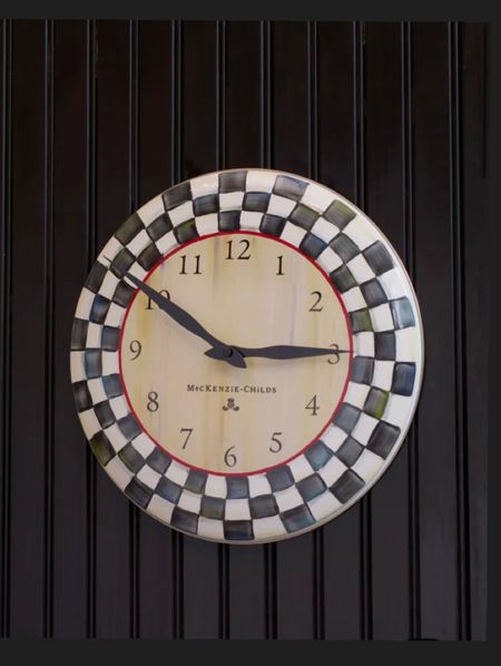 Shop Mackenzie Childs clock 

#LTKhome #LTKSeasonal #LTKFind