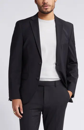 Solid Slim Fit Wool Blend Sport Coat | Nordstrom