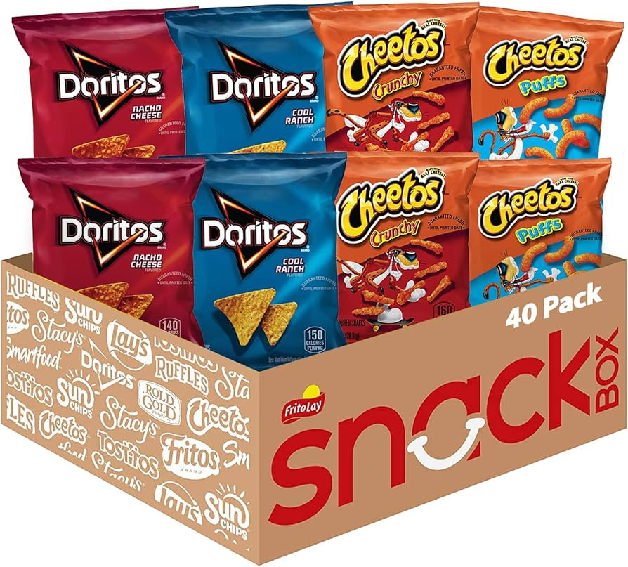 Frito-Lay Doritos & Cheetos Mix Variety Pack, (Pack of 40) | Amazon (US)