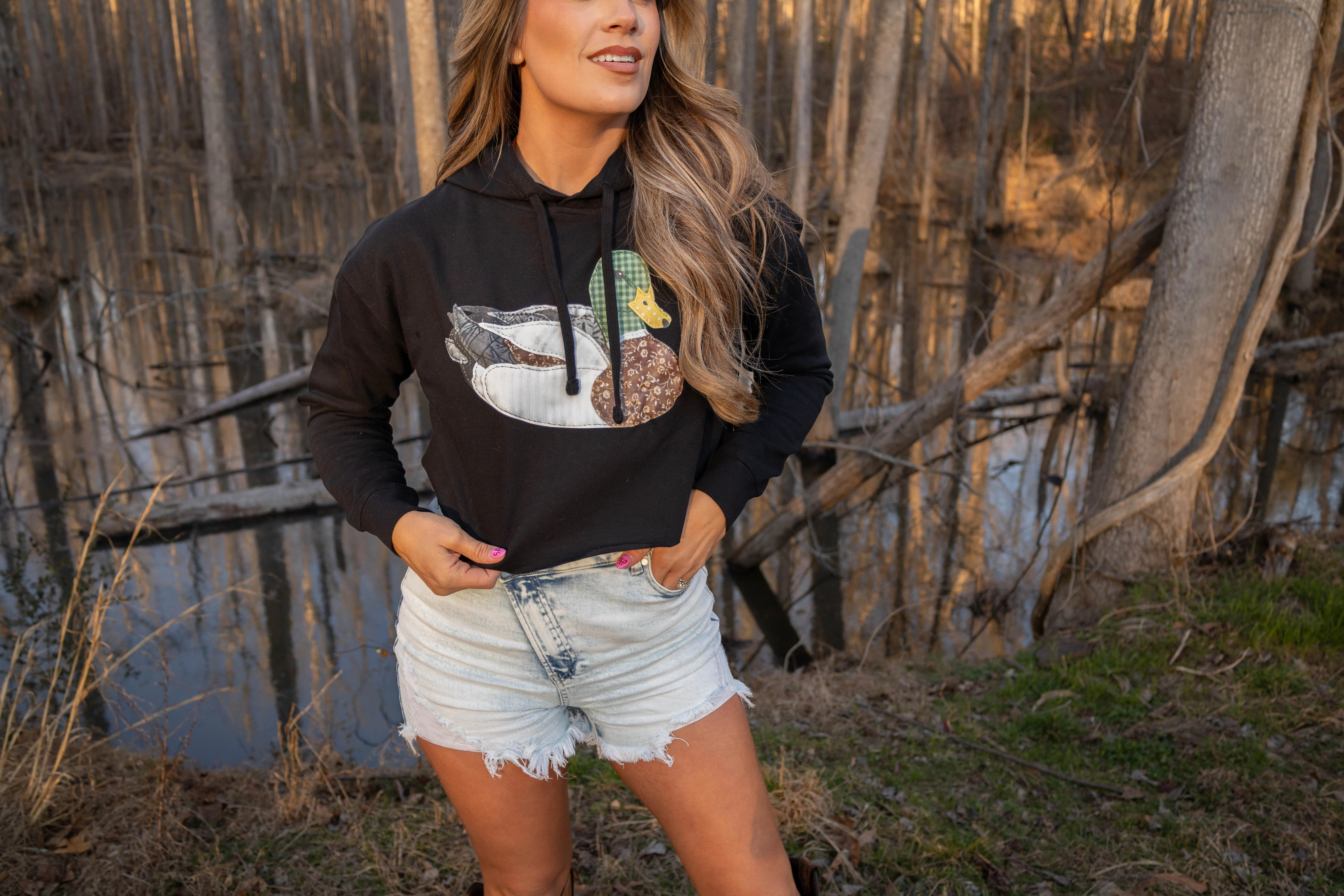 Patch Work Mallard Graphic | Willow Boutique