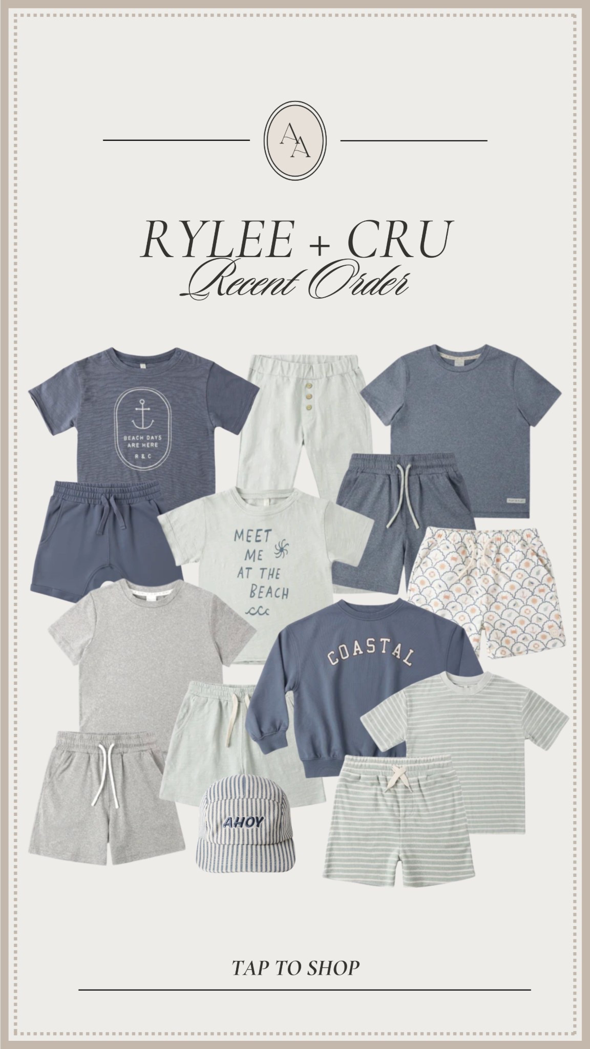 Recent order from Rylee + Cru for the boys! Getting ready for our spring break trip, summer, and all the warmer weather days! 🙌🏼 

#LTKSeasonal #LTKBaby #LTKKids