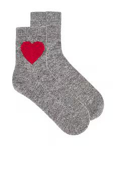 JUMPER 1234 Heart Socks in Mid Grey & Red from Revolve.com | Revolve Clothing (Global)