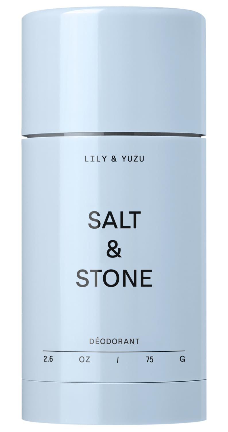 Salt & Stone Aluminum-Free Deodorant for Women & Men, Lily & Yuzu 2.6 oz | Amazon (US)