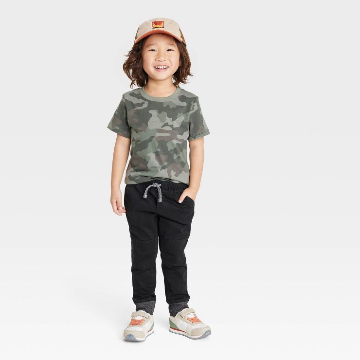Toddler Boys' Short Sleeve Camouflage Jersey Knit T-Shirt - Cat & Jack™ Green | Target
