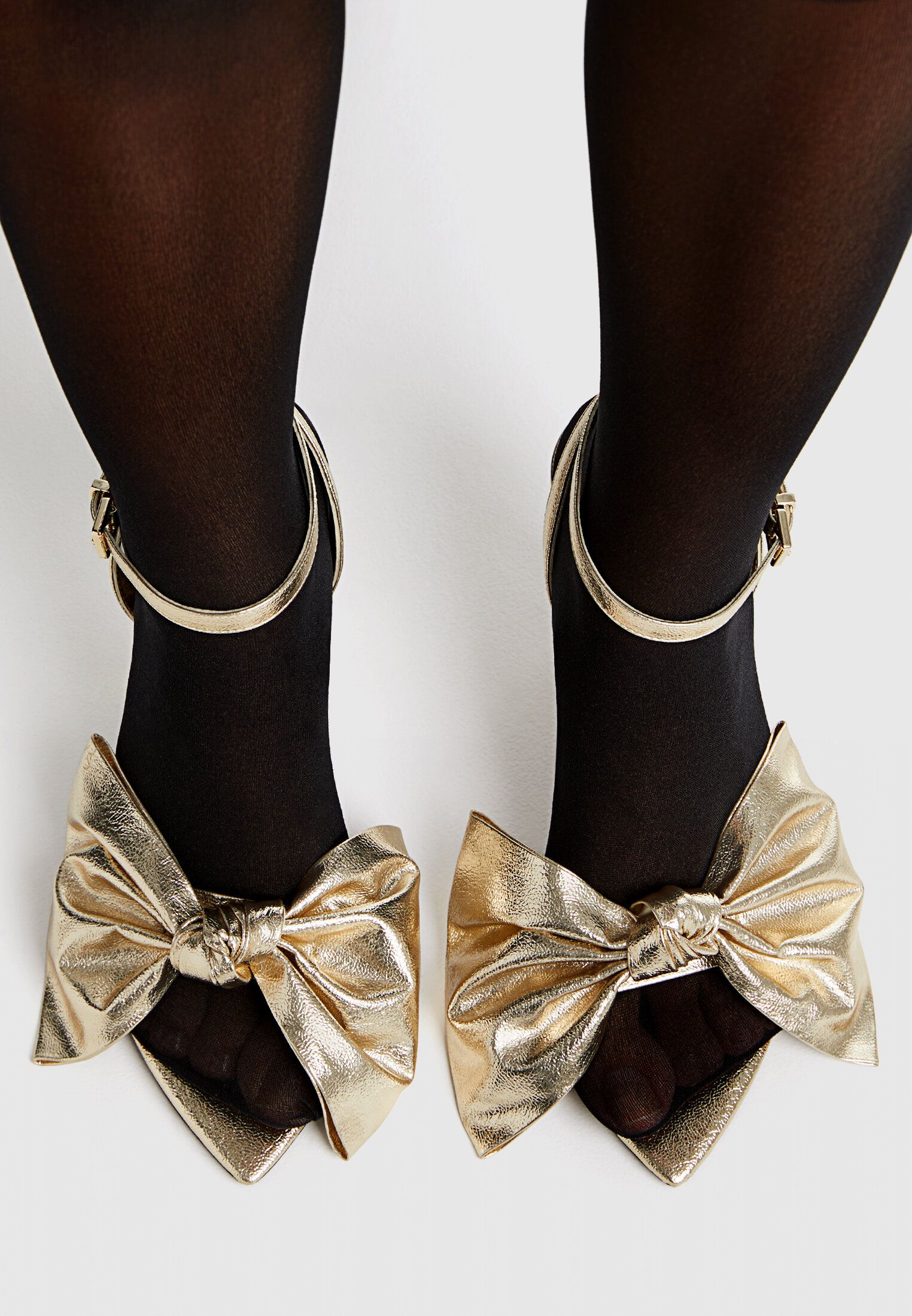 High-heel sandals with maxi bow - Women's Partywear | Stradivarius United Kingdom | Stradivarius (UK)
