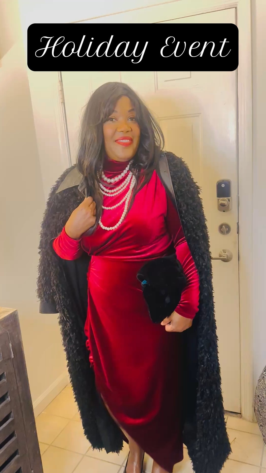 ✨ Holiday Glamour in Ruby & Pearl ✨
Stepping into the season with this show-stopping look! Absolutely in love with this red velvet holiday dress, paired perfectly with classic black slingback heels and a plush velvet clutch purse.
Finished the ensemble with a luxurious long faux fur coat for warmth and a touch of drama, and kept the accessories elegant: delicate pearl earrings and a matching pearl necklace. The perfect festive fit! 🥂🎄
#HolidayFashion #RedVelvetDress #FestiveStyle #OOTD #HolidayGlam #VelvetVibes #PearlAccents

#LTKHoliday #LTKgrwm #LTKfitnessgoals