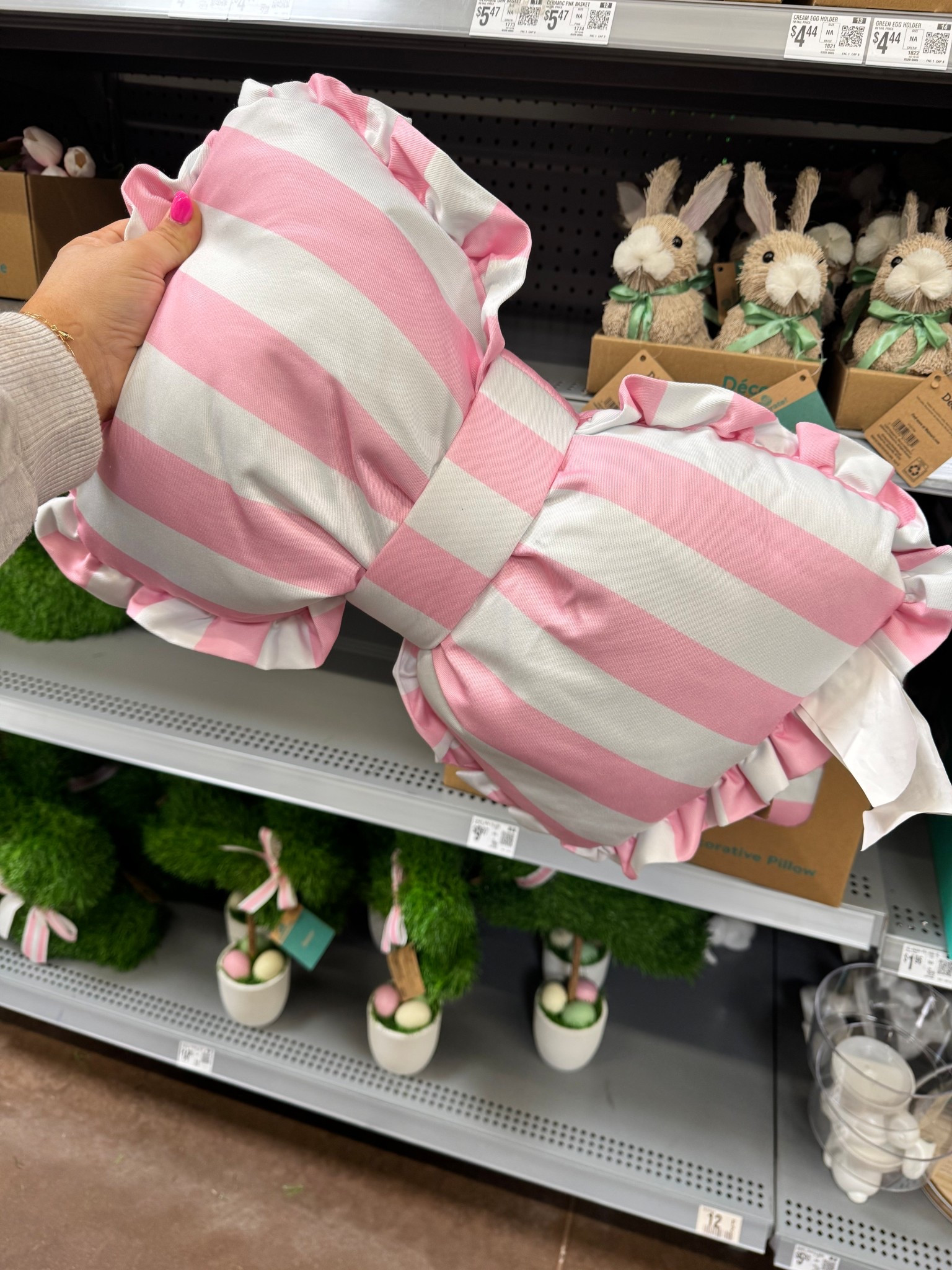 This pillow shouts SPRING! 🌷🐰✨ grab yours on your next Walmart pickup! 

#LTKSeasonal #LTKHome
