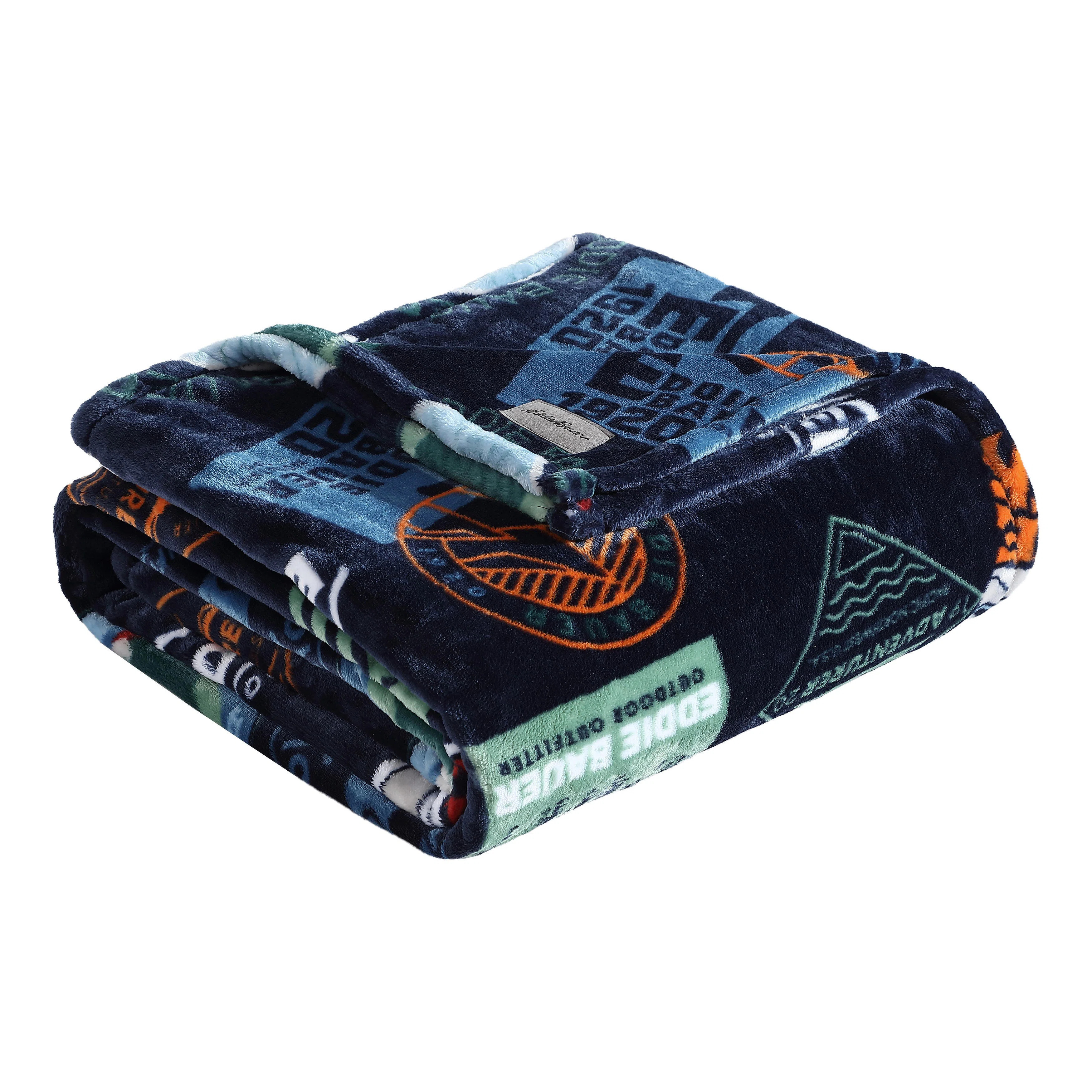 Eddie Bauer Printed Ultra Soft Plush Fleece Reversible Blanket | Wayfair North America