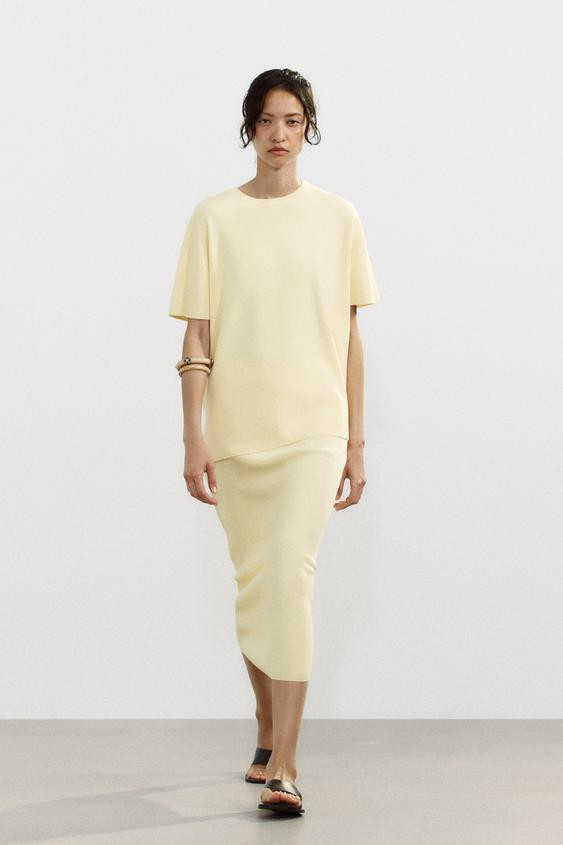 KNIT MIDI SKIRT | Zara US