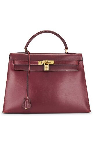 Hermes 1979 Box Kelly 32 Handbag in Bordeaux | Revolve Clothing (Global)