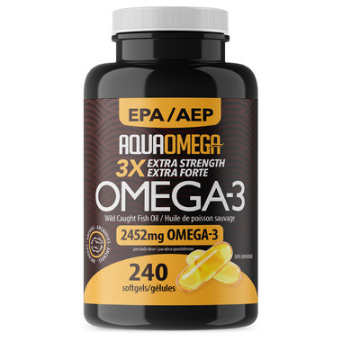 AquaOmega Standard Omega-3 Fish Oil SoftGels | Well.ca