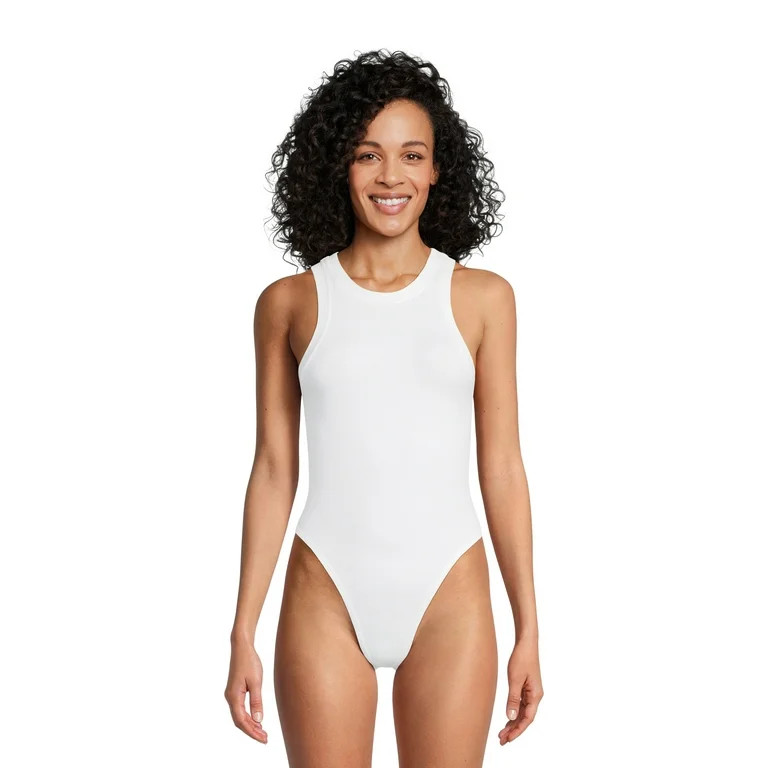 No Boundaries Juniors High Neck Bodysuit | Walmart (US)