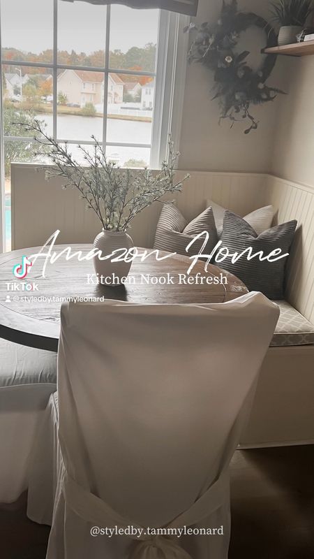 Adding pillow covers with texture and patterns is an affordable way to elevate a kitchen nook space on a budget. These velvety soft luxurious covers come in a 4 pack for only $20!  

#LTKsalealert #LTKstyletip #LTKhome