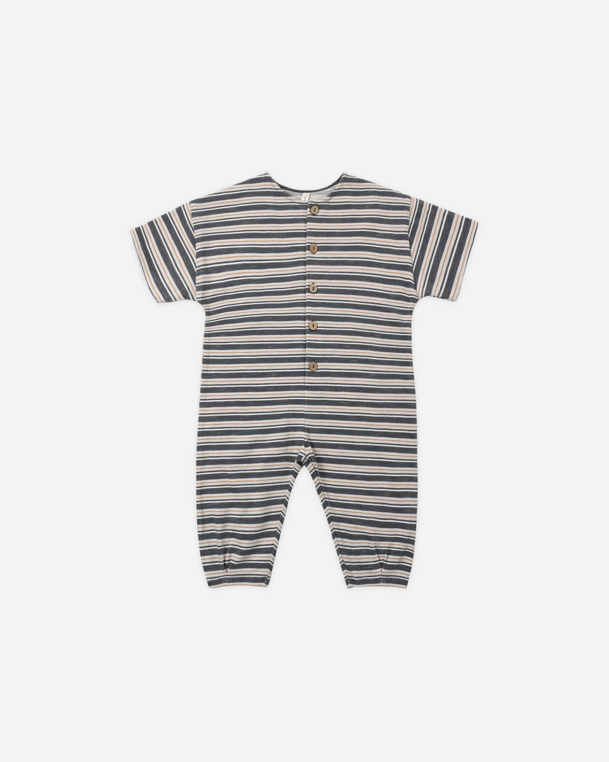 Hayes Jumpsuit Blue Stripe | Rylee + Cru