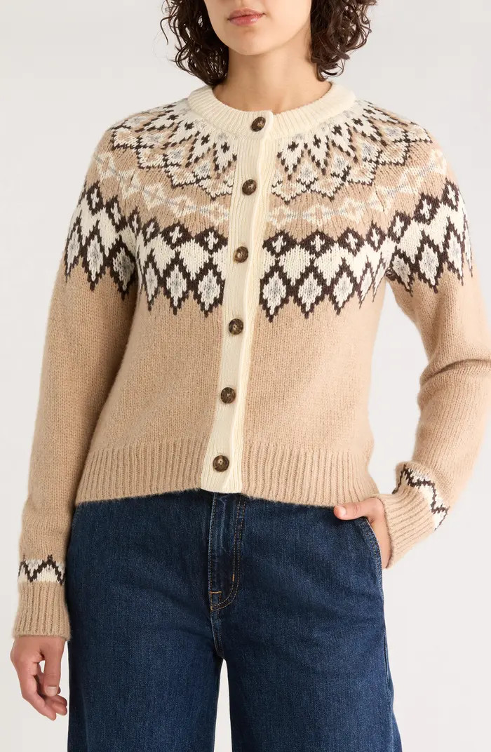 Fiorella Fair Isle Cardigan | Nordstrom
