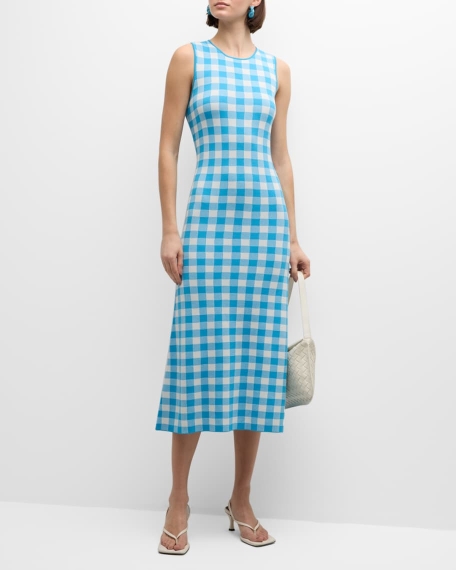 SIMONMILLER Axon Sleeveless Striped Midi Dress | Neiman Marcus