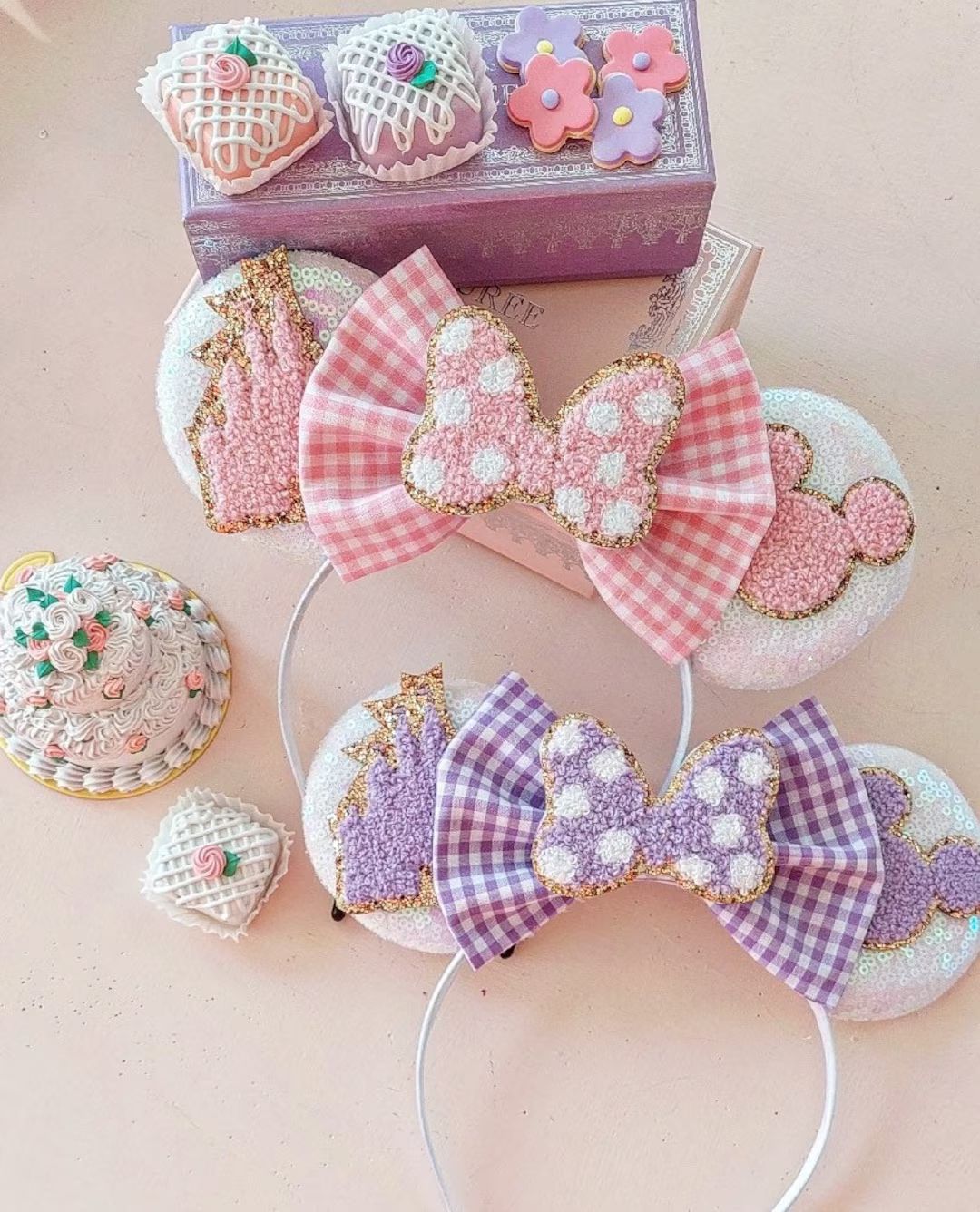 Lilac or Pink Disney Mode Chenille Patch Minnie Ears Patch - Etsy | Etsy (US)