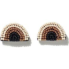 INK+ALLOY Women's Seed Bead Post Earrings Handmade Artisan Glass Bead Jewelry for the Modern Bohe... | Amazon (US)