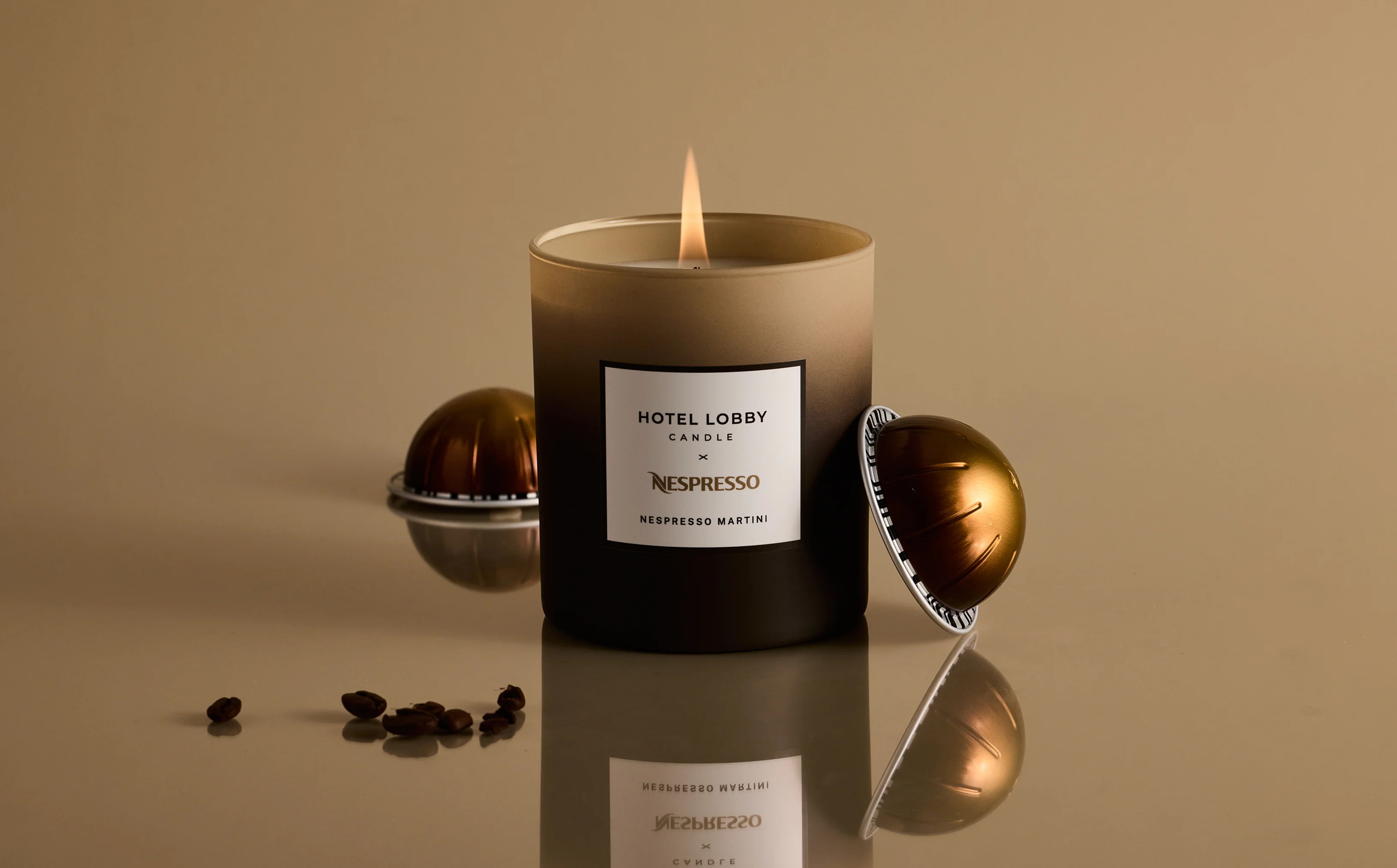 Nespresso Martini Candle | Hotel Lobby Candle
