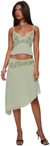 Women's Pappilion Asymmetrical Midi Skirt | Amazon (US)