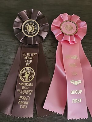 AKC Dog Show Rosette Award Ribbon Hockamock + St Hubert Kennel Club Kennel Club   | eBay | eBay US