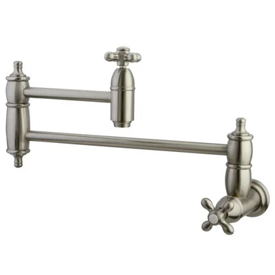 Kingston Brass Restoration Two-Handle 1-Hole Wall Mount Pot Filler Faucet | Wayfair North America