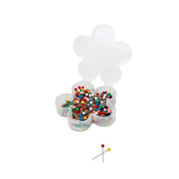 SINGER Ball Head Straight Pins in Transparent Flower-Shaped Storage Case - Size 17, 360 Count - W... | Walmart (US)