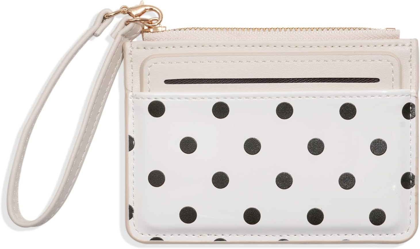Wristlet Wallets for Women, Polka Dot Card Holder Wallet | Amazon (US)