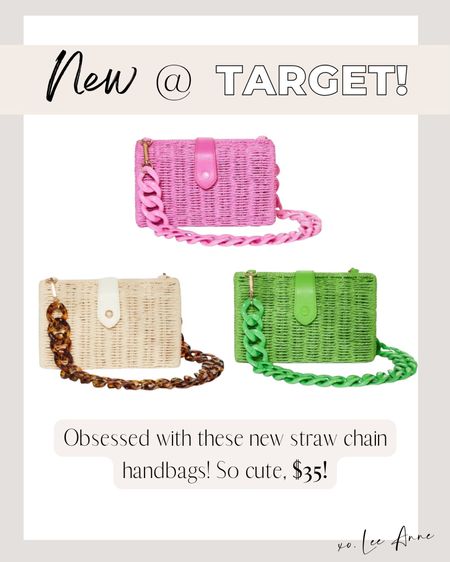 New straw purses from Target, comes in different colors! 

Lee Anne Benjamin 🤍

#LTKunder50 #LTKbeauty #LTKstyletip