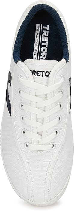TRETORN Women's Nylite Plus Canvas Sneakers White/Navy | Amazon (US)