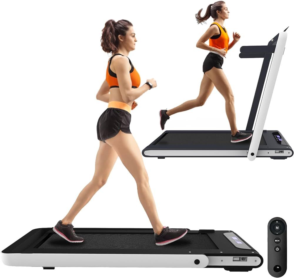 Jayktimo Foldable Under Desk Treadmill with Remote Control for Walking & Jogging, Space Saving Sm... | Amazon (US)