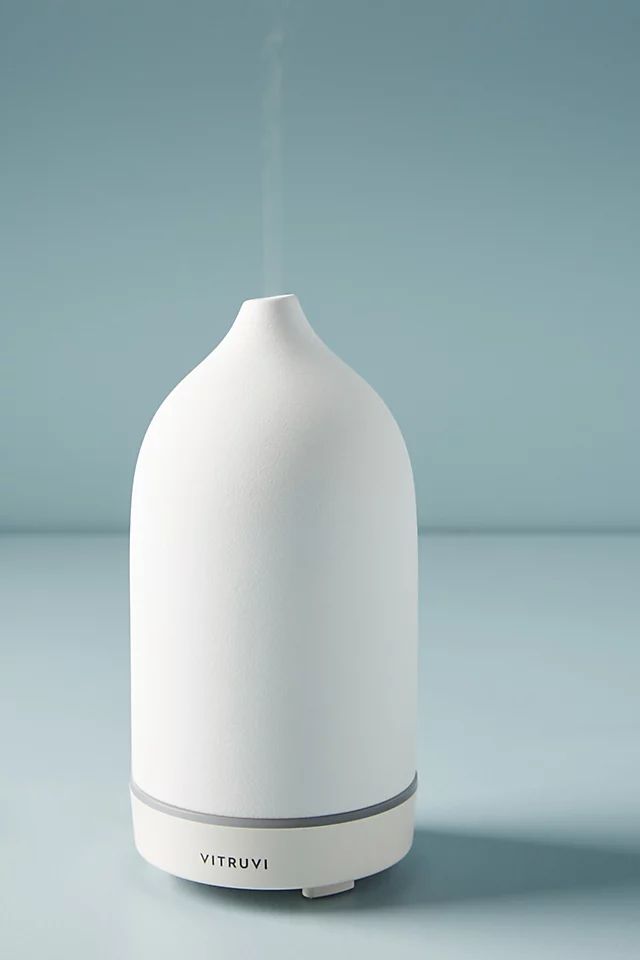 Vitruvi White Stone Essential Oil Diffuser | Anthropologie (US)