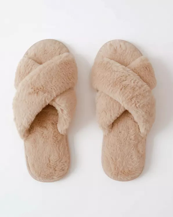 Faux Fur Slipper | Abercrombie & Fitch US & UK