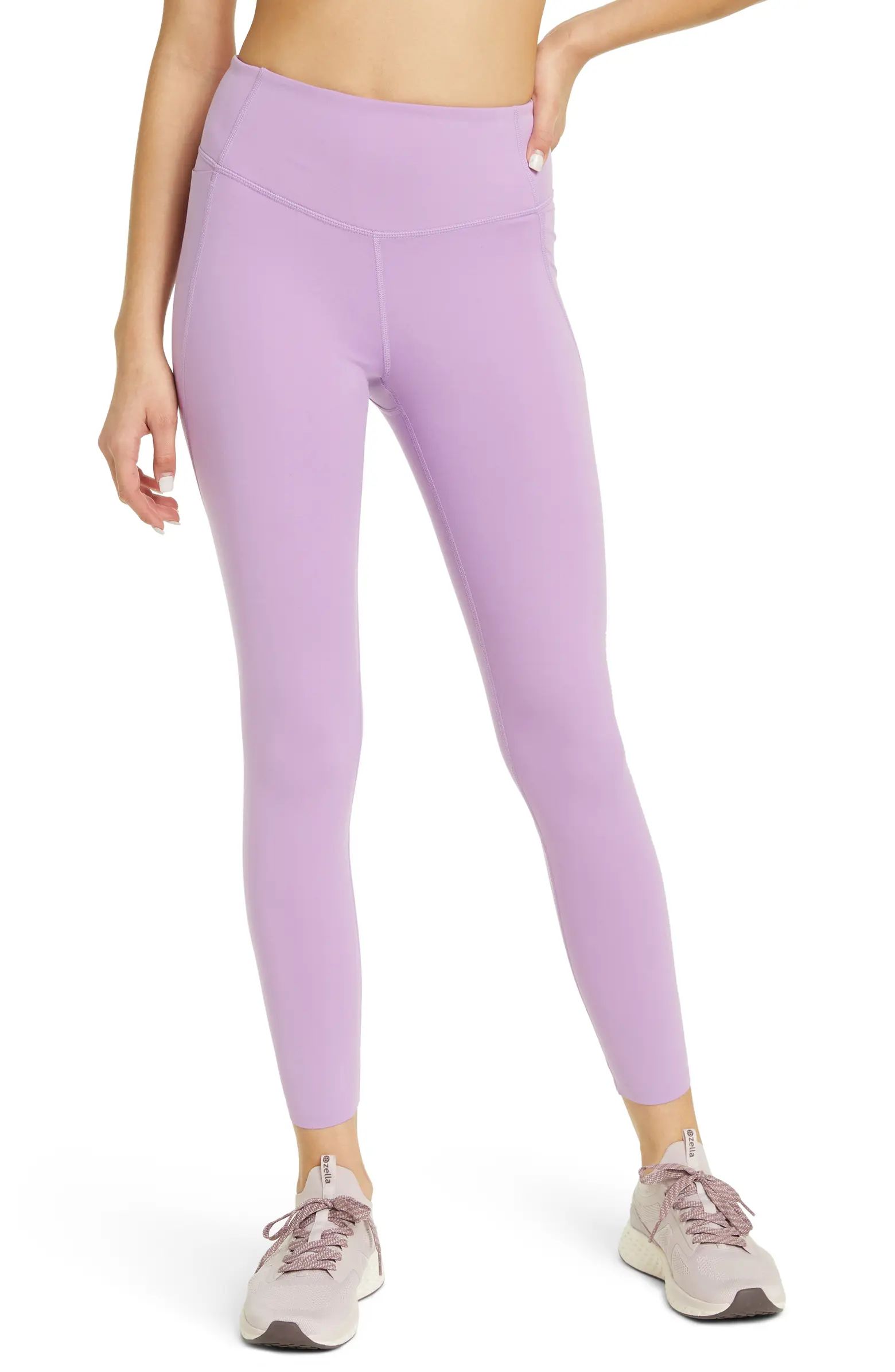 ZELLA High Waist Studio Lite Pocket 7/8 Leggings | Nordstrom | Nordstrom