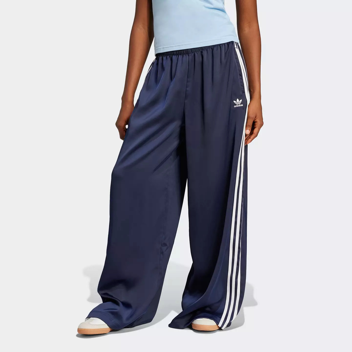 adidas Originals Women's Adicolor Satin Wide Leg Track Pants | DICK'S Sporting Goods