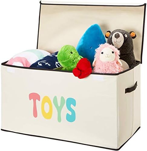 Woffit Kids Toy Box - Extra Large, Lightweight, Collapsible Storage Chest with Flip-Top Lid and H... | Amazon (US)