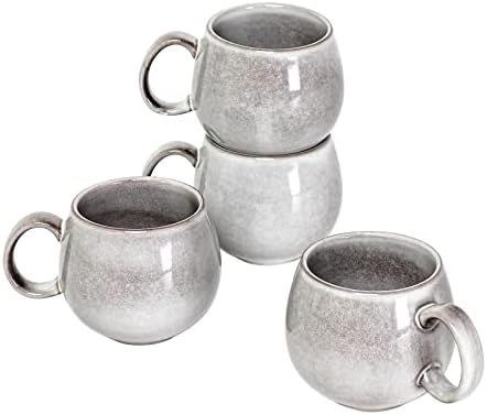 Amazon.com: Large Coffee Mugs Set of 4 - 20 Oz Ceramic Jumbo Mugs with Handle for Latte, Cereal, ... | Amazon (US)