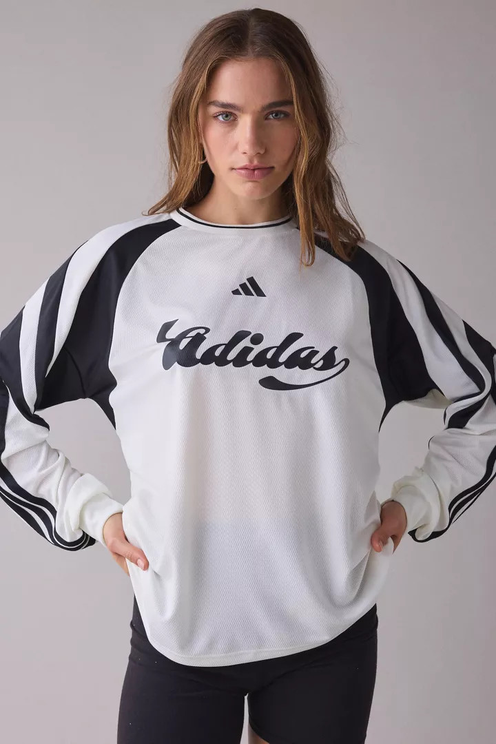 adidas House Of Tiro Long Sleeve Jersey Top | Urban Outfitters (US and RoW)