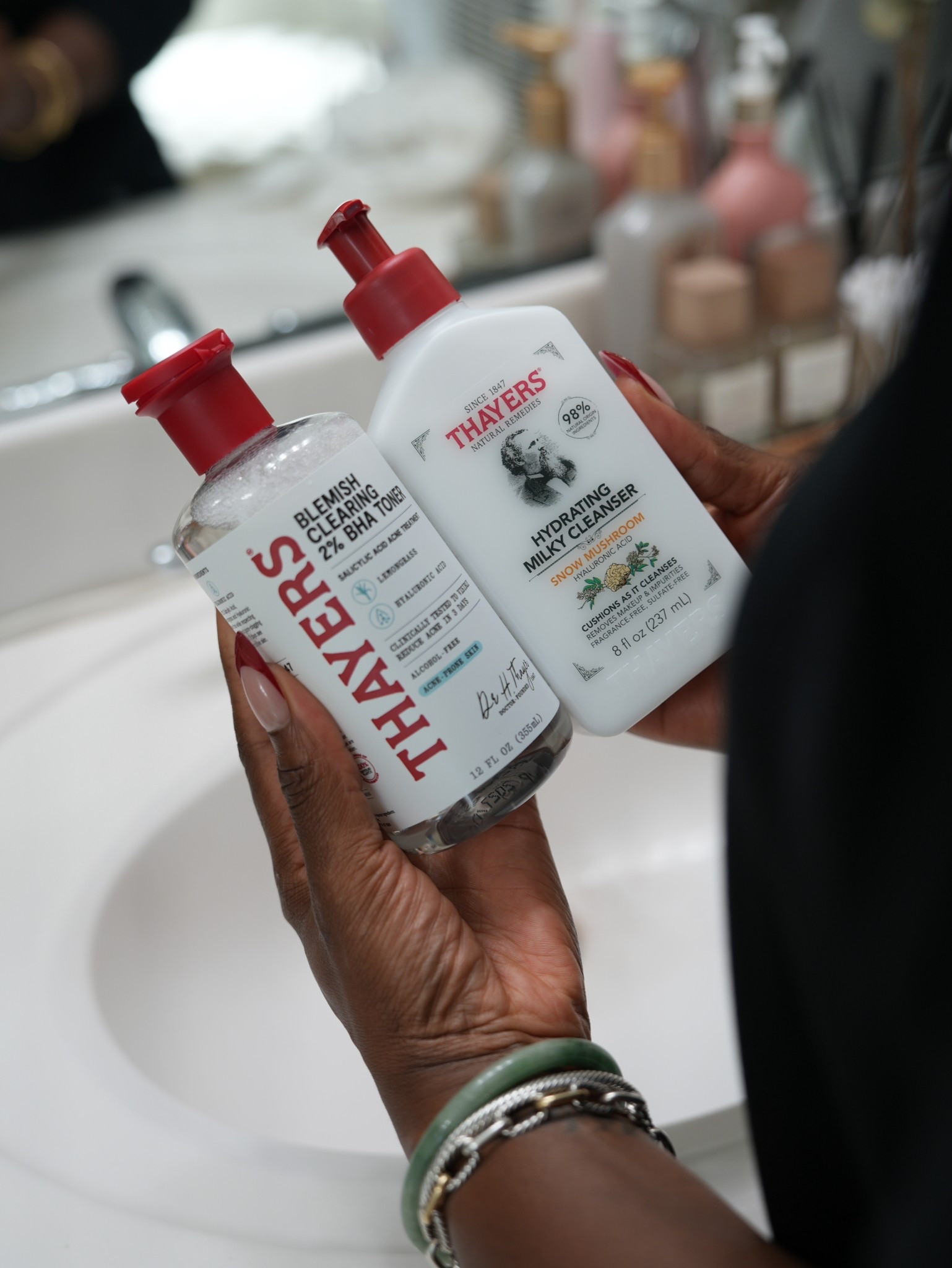 #ad Get into this tip on how I keep my armpits clear, smooth and blemish free! Grab the new Thayers Natural Remedies Hydrating Milky Cleanser & Witch Hazel Blemish Toner which is perfect if you have dry skin - available at Target! #ThayersPartner #targetstyle #targetpartner #target @target @thayers

#LTKFindsUnder50 #LTKBeauty