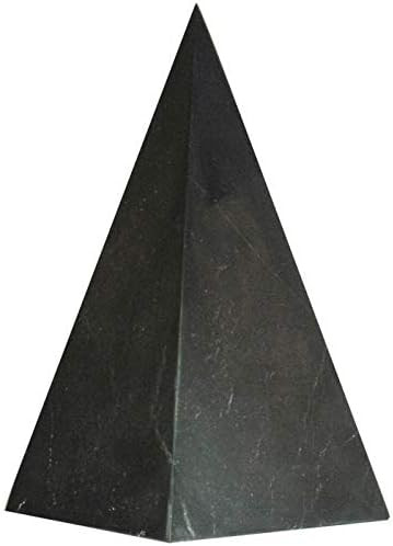 Shungite High Pyramid Unpolished Stones Crystal Mineral (30 mm) | Amazon (US)