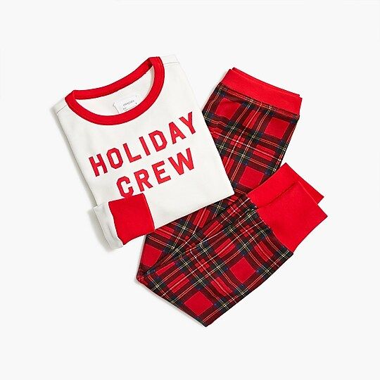 Kids' "holiday crew" pajama set | J.Crew Factory