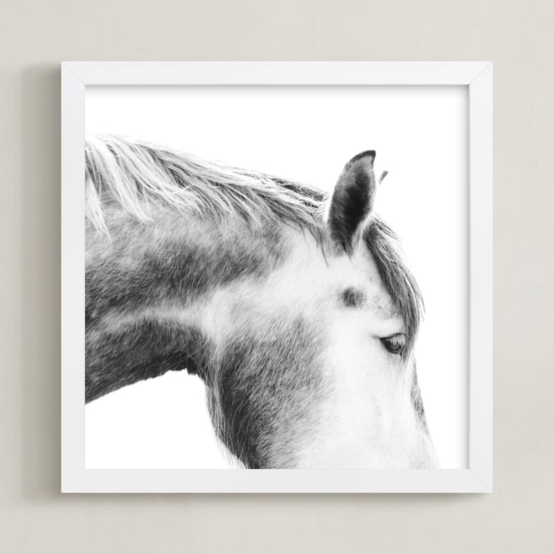"Grey Horse" - Photography Limited Edition Art Print by Jessica C Nugent. | Minted