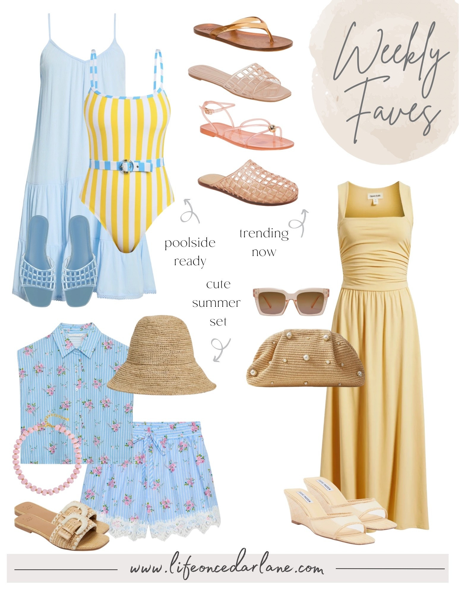 Weekly Faves- check out what we are loving! From new arrivals, sales, fashion and more! Loving this  Nordstrom swim look, Zara summer set & pretty summer dress!

#LTKOver40 #LTKSwim #LTKSaleAlert